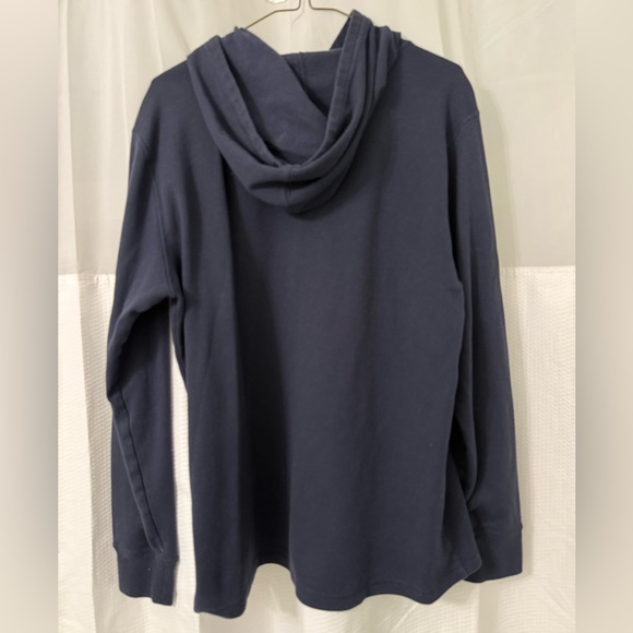 REI Cooperative Men's Navy Waffle Hoodie - Picture 3 of 3